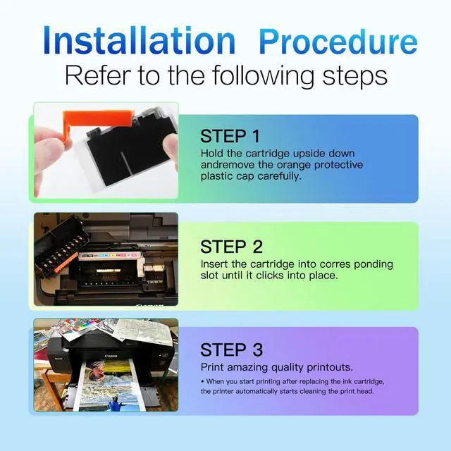 Alt view image 7 of 7 - Compatible PFI-5100 Ink Cartridges, Compatible with Canon ImagePROGRAF PRO-310 Printer, 10-Color Pigment Ink, Wide-Format A3/A4 Printing