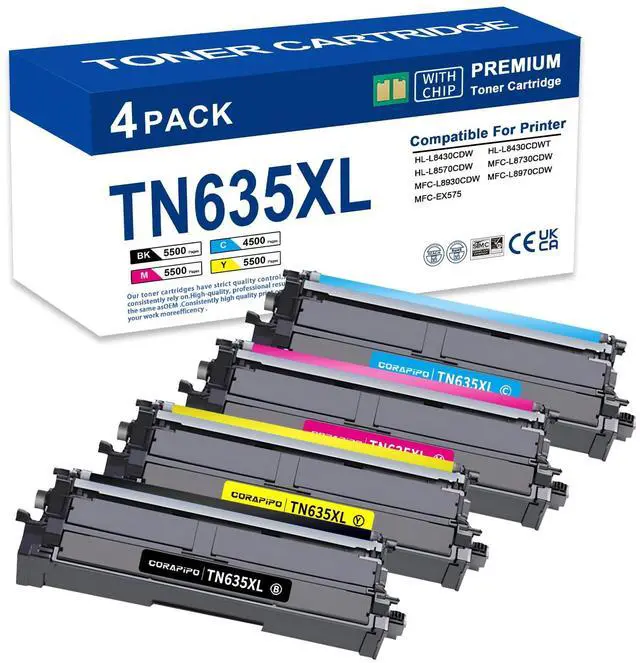 Main image of TN635XL TN635 TN-635 Toner Cartridge Compatible Replacement for Brother TN635 TN635XL Toner Cartridges Wrok for HL-L8430CDW HL-L8570CDW MFC-L8930CDW MFC-L8730CDW Printer Ink(TN635XL/TN635)