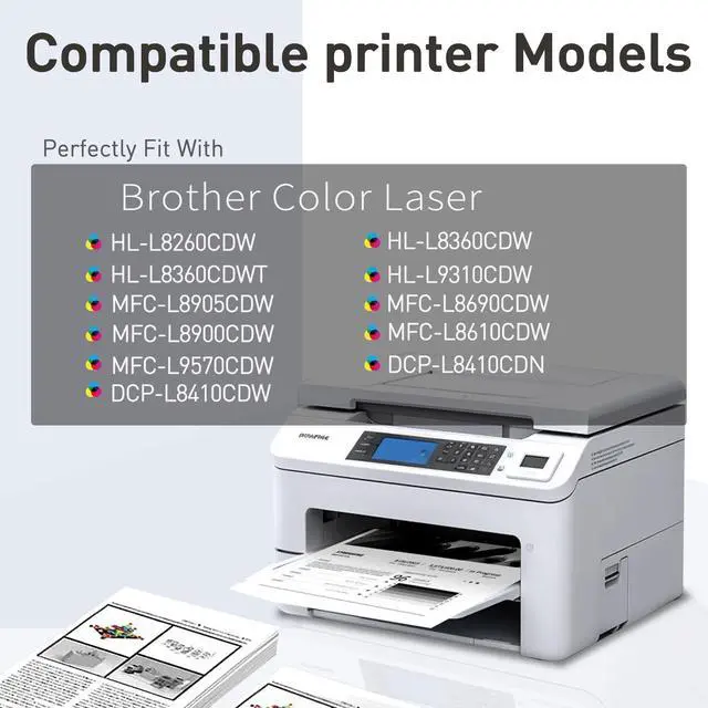 Alt view image 2 of 5 - Compatible DR431CL Unit Replacement for dr 431 cl Color for Brother TN436 TN433 TN431 MFC-L8900CDW MFC-L8905CDW HL-L8360CDW HL-L8260CDW HL-L8360CDWT MFC-L8610CDW HL-L9310CDW