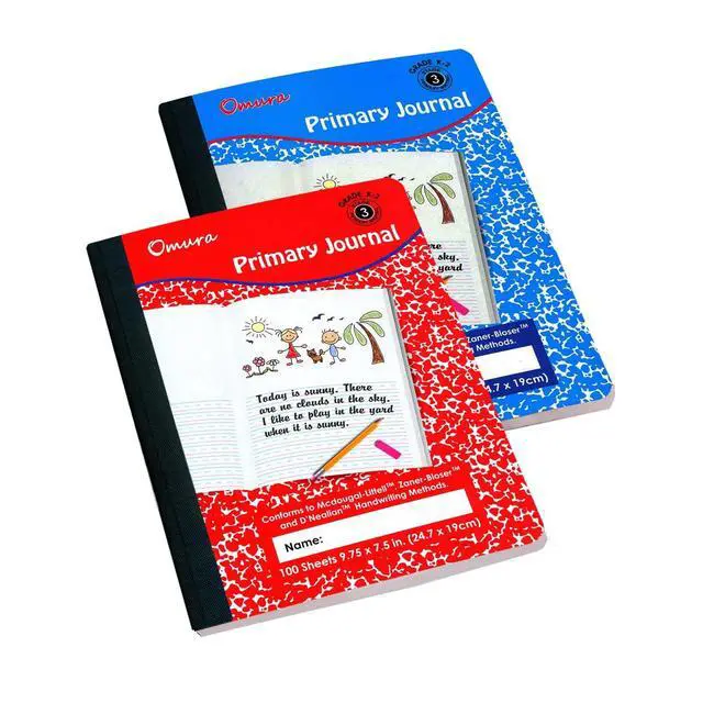 Alt view image 2 of 6 - 24 Pack Primary Journal Grades K-2 Half Page Ruled Composition Notebook I 200 Pages (100 Sheets) / Primary Writing Journal I Back to School Supplies I Primary Composition Notebook for Preschool Kids