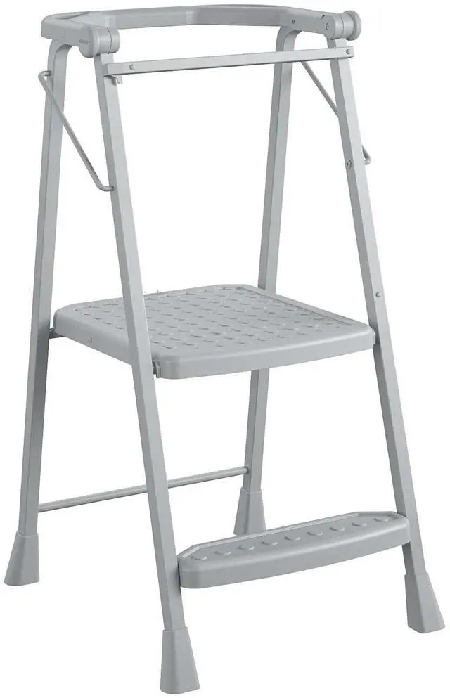 Main image of 2-Step Kitchen Stepper Adult Folding Step Stool, Kids Folding (Steel/Resin)