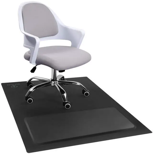 Main image of Anti-Fatigue Standing Office Chair Mat for Hardwood Floor with Cushioned Foam Foot Support, 48 x 36 Desk Chair mat, Scratch Resistant and Waterproof Anti-Slip Surface, Soft Ergonomic Cushion