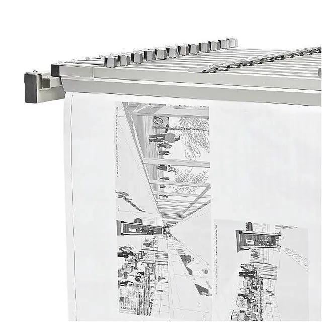 Alt view image 7 of 7 - Adir Mobile Blueprint Storage Rack - Adjustable Mobile Blueprint Holder, Vertical Architect Drawing Rack with Wheels, Poster Display, Construction Plans Holder (Without Blueprint Clamps)