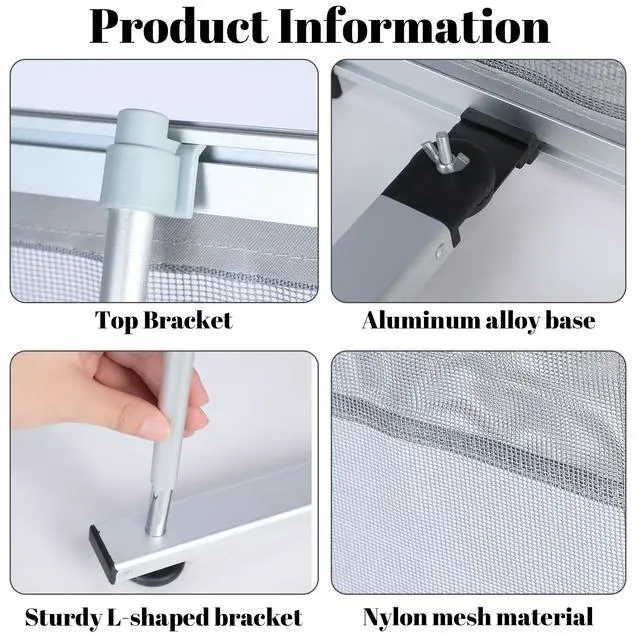 Alt view image 2 of 6 - 2 Pcs Mesh Literature Stand Magazine Display Rack with 4 Pocket, Portable Roll up Foldable Trade Show Display with Carrying Bag, Lightweight Magazine Rack Floor Standing for Exhibition Office