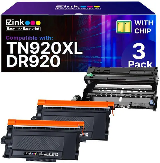 Main image of TN920XL TN920 Toner Cartridge DR920 Drum Unit TN 920XL High Yield | Compatible for Brother TN 920XL DR 920 Drum 920 DR-920 HL-L6210DWT HL-L5210DN HL-L5210DWT MFC-L5915DW L5710DW Printer(3 Pack)