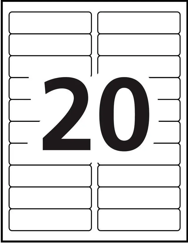 Alt view image 6 of 6 - Laser Labels,1 x 4 Inch,White,(30601),2000 Count (Pack of 10)