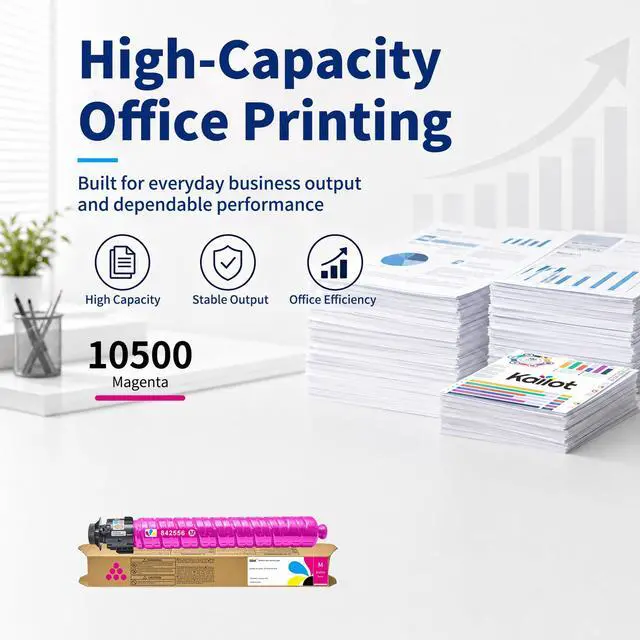 Alt view image 5 of 7 - IM C2010 IM C2510 Magenta Toner Cartridge High Yield Replacement for Ricoh IM C2010 IM C2010A IM C2510 IM C2510H Printer (Magenta 1-Pack)