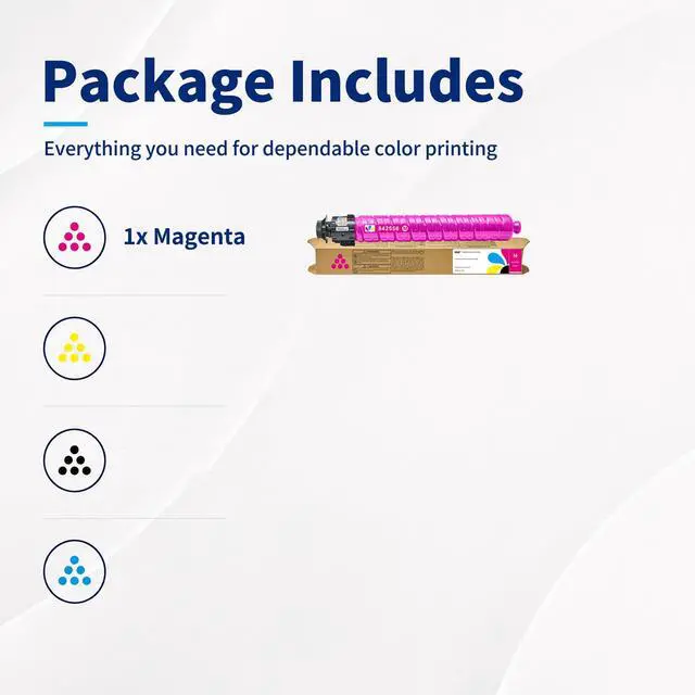 Alt view image 7 of 7 - IM C2010 IM C2510 Magenta Toner Cartridge High Yield Replacement for Ricoh IM C2010 IM C2010A IM C2510 IM C2510H Printer (Magenta 1-Pack)