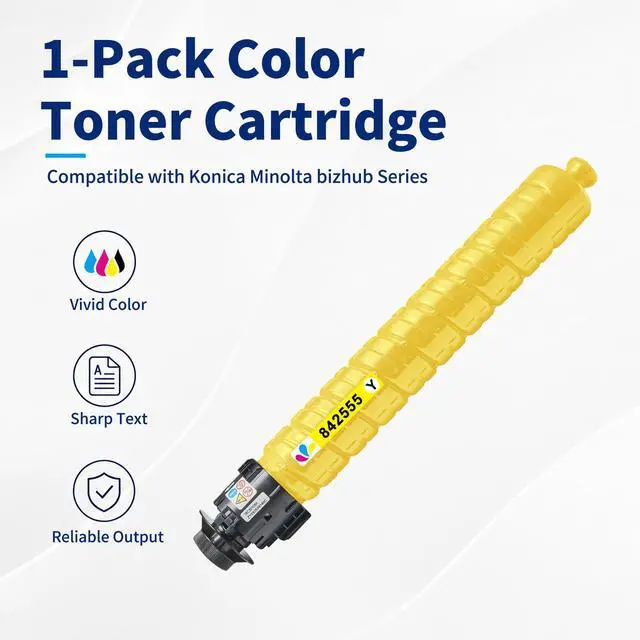 Alt view image 2 of 7 - IM C2010 IM C2510 Yellow Toner Cartridge High Yield Replacement for Ricoh IM C2010 IM C2010A IM C2510 IM C2510H Printer (Yellow 1-Pack)