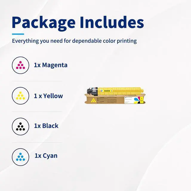 Alt view image 7 of 7 - IM C2010 IM C2510 Yellow Toner Cartridge High Yield Replacement for Ricoh IM C2010 IM C2010A IM C2510 IM C2510H Printer (Yellow 1-Pack)