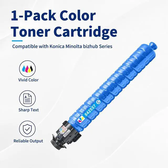 Alt view image 2 of 7 - IM C2010 IM C2510 Cyan Toner Cartridge High Yield Replacement for Ricoh IM C2010 IM C2010A IM C2510 IM C2510H Printer (Cyan 1-Pack)