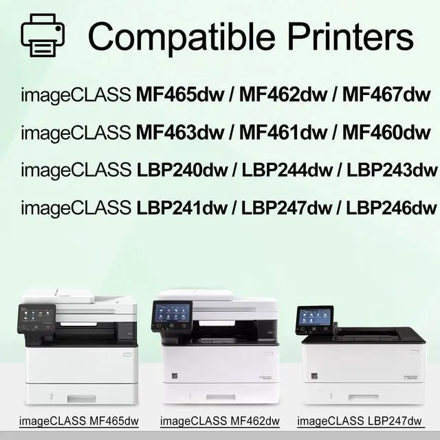 Alt view image 2 of 7 - 070 Black Toner Cartridge Compatible Replacement for Canon 070 CRG070 CRG-070 Toner Cartridge for imageCLASS MF465dw MF462dw LBP246dw LBP247dw Printer (4 Pack)
