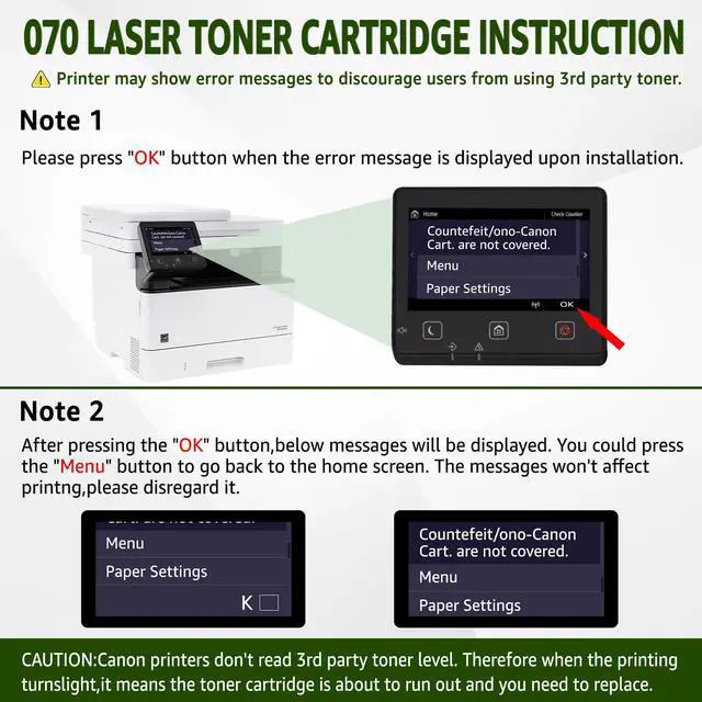 Alt view image 4 of 7 - 070 Black Toner Cartridge Compatible Replacement for Canon 070 CRG070 CRG-070 Toner Cartridge for imageCLASS MF465dw MF462dw LBP246dw LBP247dw Printer (4 Pack)