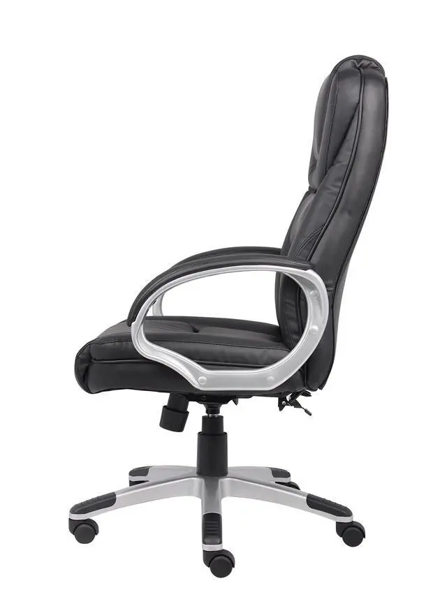 Alt view image 6 of 7 - Boss Black No Tools Required Executive Leather Chair