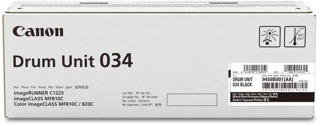 Main image of Genuine 034 Black Drum Cartridge Compatible with MF810Cdn, MF820Cdn