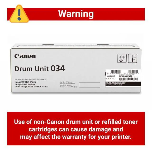 Alt view image 4 of 6 - Genuine 034 Black Drum Cartridge Compatible with MF810Cdn, MF820Cdn