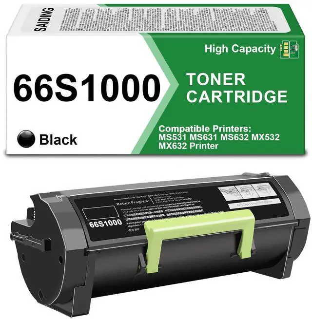 Main image of High Yield 66S1000 Black Toner Cartridge Compatible with Lexmark MS531 | 66S1000 Toner Compatible for Lexmark MS631 MS632 MX532 MS531dw MS631dw MS632dwe MX532adwe MX632adwe Printer(1-Pack)
