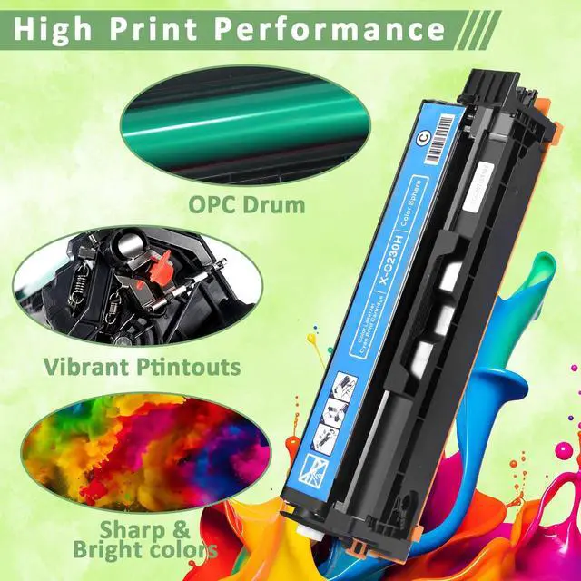 Alt view image 6 of 7 - for Xerox C235 C230 Toner Cartridge (with Chip),Replacement 006R04383 006R04384 006R04385 006R04386 Compatible with Xerox C235DN/C230DNI Color Multifunctional Printer High-Yield Ink Cartridge (4 Pack)