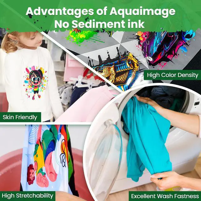 Alt view image 7 of 7 - No Sediment- DTF Ink 6000 ml,Premium Transfer Printer Ink for Printhead L1800, L805, R2400, P400, P800, XP15000 Professional DTF Printers Direct to Film Heat Transfer Printing 1000mlx6(2Wh+BKCMY)