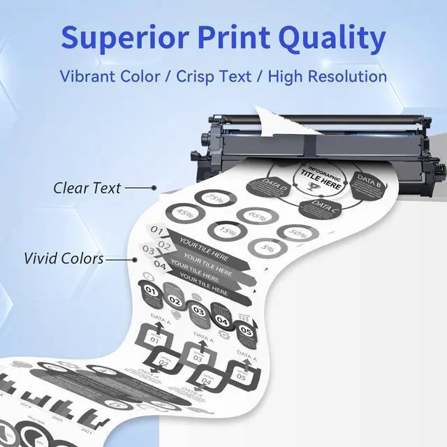 Alt view image 4 of 7 - TN635XL TN635 Black Toner Cartridge TN635XLBK MFC-L8930CDW HL-L8430CDW | Compatible for Brother TN635BK TN 635XL TN-635XL Toner for MFC-L8730CDW HL-L8570CDW MFC-L8970CDW MFC-EX575 Printer Ink 2 Pack