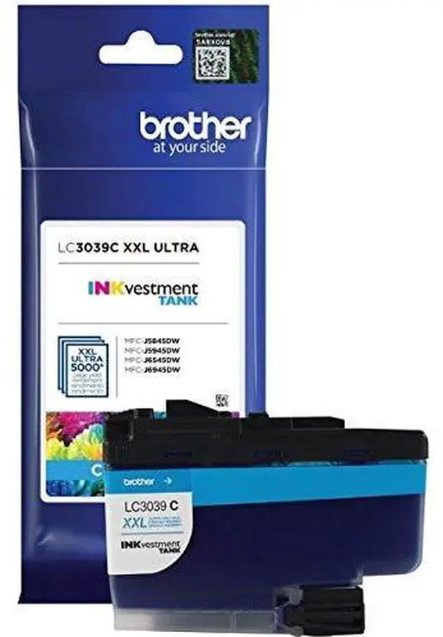 Main image of Genuine LC3039C, LC3039M, LC3039Y Ultra High-Yield Cyan/Magenta/Yellow INKvestment Tank Ink Cartridge Color Set, LC3039