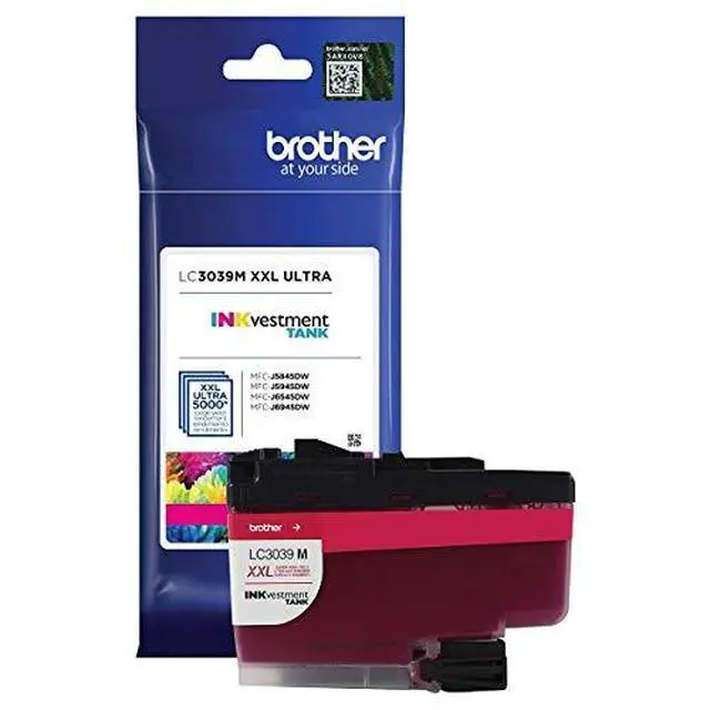 Alt view image 2 of 3 - Genuine LC3039C, LC3039M, LC3039Y Ultra High-Yield Cyan/Magenta/Yellow INKvestment Tank Ink Cartridge Color Set, LC3039