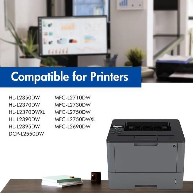 Alt view image 2 of 6 - TN-730 TN730 MFC-L2710DW Toner Cartridge Compatible for Brother HL-L2370DW | Compatible for Black TN 730 TN760 Toner HL-L2395DW HL-L2390DW HL-L2350DW HL-L2370DW MFC-L2750DW MFC-L2710DW DCP-L2550DW