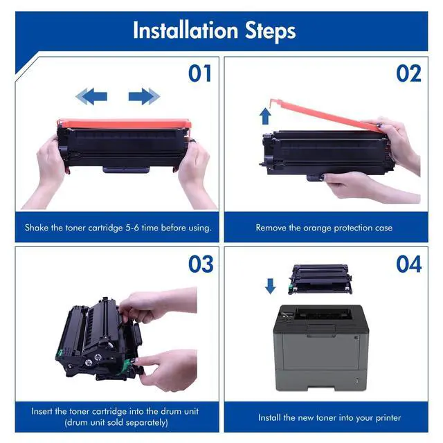Alt view image 6 of 6 - TN-730 TN730 MFC-L2710DW Toner Cartridge Compatible for Brother HL-L2370DW | Compatible for Black TN 730 TN760 Toner HL-L2395DW HL-L2390DW HL-L2350DW HL-L2370DW MFC-L2750DW MFC-L2710DW DCP-L2550DW