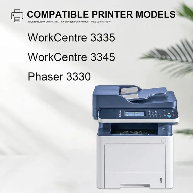 Alt view image 2 of 6 - Phaser 3330 Black High Capacity Toner Cartridge 106R03622 (1-Pack) - Compatible Toner Cartridge Replacement for Xerox Phaser 3330 WorkCentre 3345 3335 Printer