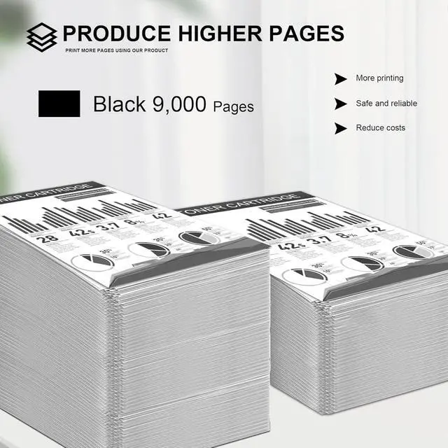 Alt view image 3 of 6 - Phaser 3330 Black High Capacity Toner Cartridge 106R03622 (1-Pack) - Compatible Toner Cartridge Replacement for Xerox Phaser 3330 WorkCentre 3345 3335 Printer