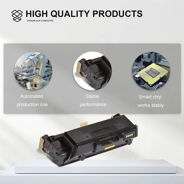Alt view image 6 of 6 - Phaser 3330 Black High Capacity Toner Cartridge 106R03622 (1-Pack) - Compatible Toner Cartridge Replacement for Xerox Phaser 3330 WorkCentre 3345 3335 Printer