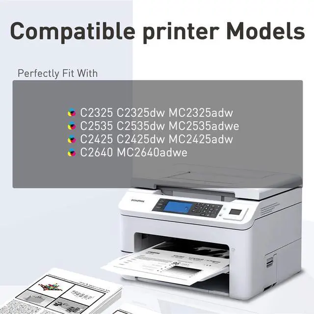Alt view image 2 of 5 - Compatible Toner Cartridge for Lexmark C231H C2325H 3,000 Pages C231HK0 C231HC0 C231HM0 C231HY0 High Yield C231HY0 C2310K0 C2310C0 C2310M0 C2310Y0 for C2325 C2425 C2535 MC2325 MC2425 MC2535