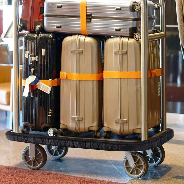 Alt view image 6 of 6 - Bellman Cart Bumper Guard and Wall Protector Hotel Luggage Cart Bumper Collision Protector Cover for Airport & Travel Accessory Indoor & Outdoor Use(Medium)