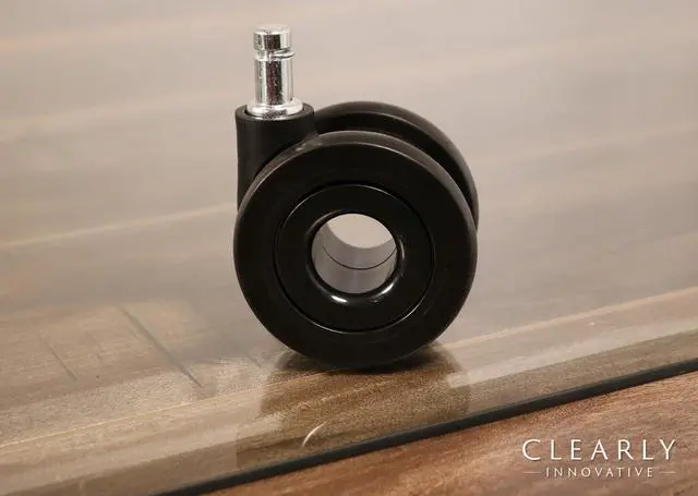 Alt view image 2 of 6 - Office Chair Wheels, Replacement Casters for Desk Chairs, Set of 5, Black | Set of 5 Black Office Chair Wheels, Heavy-Duty Dual Casters With Precision Bearings for Desk Chairs, Hardwood Floors, Carpet