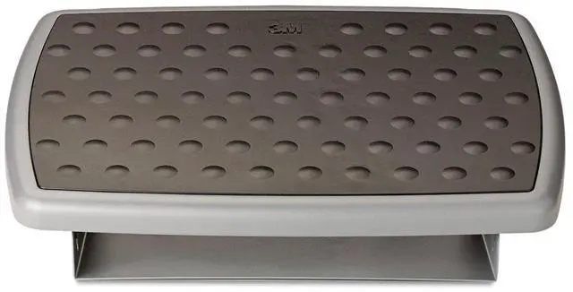 Main image of Adjustable Foot Rest, 18 Inch Wide Non-skid Platform (FR330) Grey