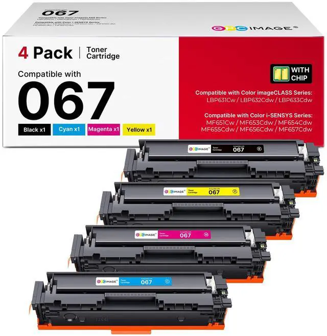 Main image of 067 Toner Cartridge Set Replacement for Canon 067 067H Toner Cartridge Set Cartridge 067 use for Canon Color ImageClass MF656Cdw LBP632Cdw MF654Cdw MF653Cdw LBP633Cdw MF650C Printer (4 Pack)