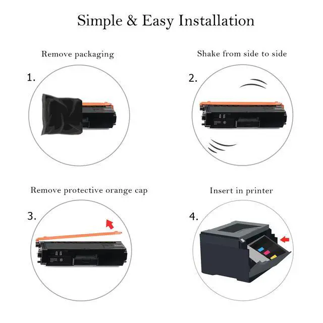 Alt view image 5 of 6 - Compatible Toner Cartridges Replacement for Samsung CLT-K404S CLT-C404S CLT-M404S CLT-Y404S (1 Black, 1 Each Color) 404s 404 Xpress SL-C430W SL-C480FW SL-C480W c430 y404 k404 c480 Express