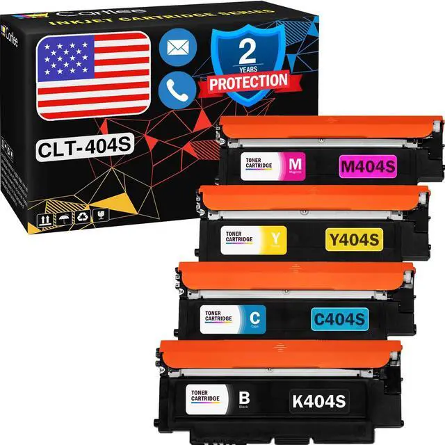 Main image of Compatible Toner Cartridges Replacement for Samsung CLT-K404S CLT-C404S CLT-M404S CLT-Y404S (1 Black, 1 Each Color) 404s 404 Xpress SL-C430W SL-C480FW SL-C480W c430 y404 k404 c480 Express