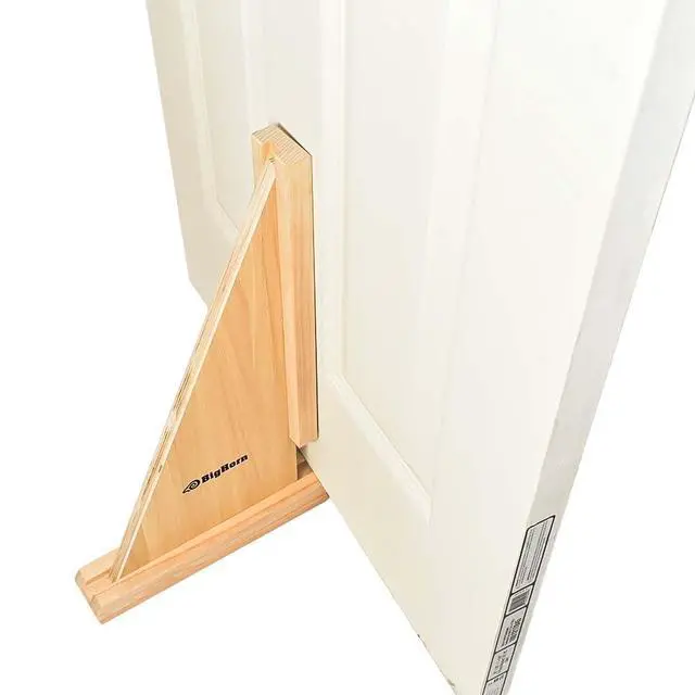 Alt view image 3 of 7 - 70150 Self-Adjusting Door Holder, All Wood - for Doors as Thin as 1 Inch Or as Thick as 2-1/4 Inch