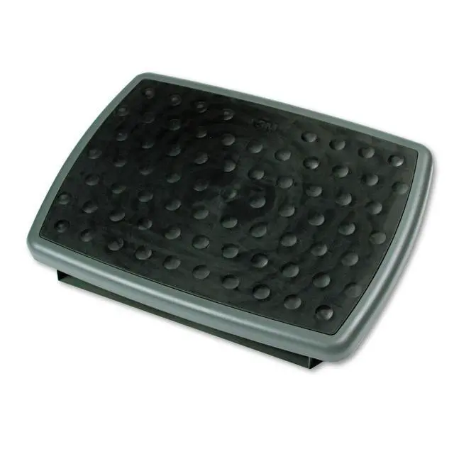 Alt view image 2 of 7 - Adjustable Foot Rest, 18 Inch Wide Non-skid Platform (FR330) Grey