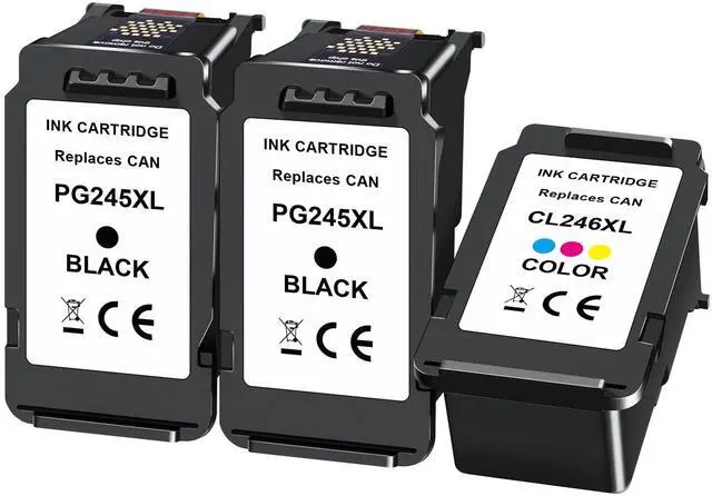 Main image of 245XL Ink Cartridge Replacement for Canon 245XL 246XL Combo Pack High Capacity for Canon Ink 245 and 246, Work with Pixma MX490 MX492 MG2522 TR4520 MG3022 MG2520 TS3100 TS3122 TS3300 (2-Black,1-Color)