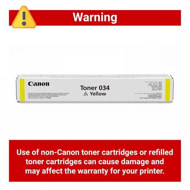 Alt view image 4 of 6 - Genuine 034 Yellow Toner Cartridge Compatible with MF810Cdn, MF820Cdn