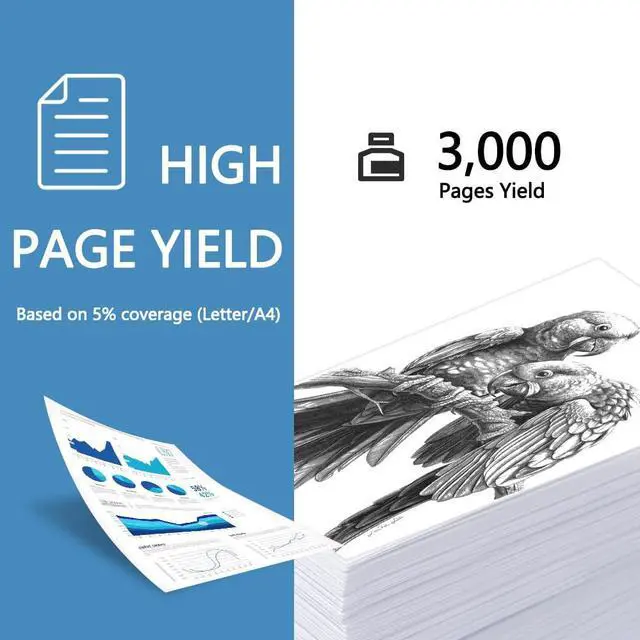 Alt view image 3 of 5 - TN760 Toner Replacement for Brother TN760 Toner Cartridge 4-Pack High Yield | Compatible with HL-L2350DW HL-L2325DW HL-L2370DW HL-L2390DW HL-L2395DW MFC-L2690DW MFC-L2710DW MFC-L2717DW MFC-L2750DW