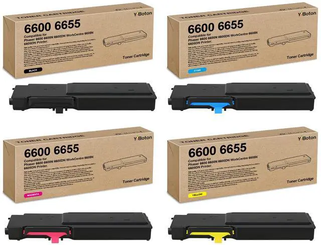 Main image of High Yield Phaser 6600 WorkCentre 6605 Toner Cartridge Compatible for Xerox Phaser 6600 6600N 6600DN WorkCentre 6605 6605N 6605DN Printer.106R02228 106R02227 106R02226 106R02225