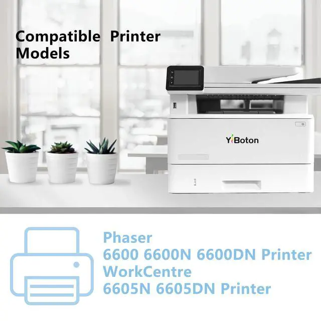 Alt view image 2 of 6 - High Yield Phaser 6600 WorkCentre 6605 Toner Cartridge Compatible for Xerox Phaser 6600 6600N 6600DN WorkCentre 6605 6605N 6605DN Printer.106R02228 106R02227 106R02226 106R02225