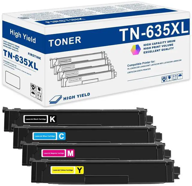 Main image of High Yield TN-635XL TN-635 Toner Cartridges TN 635 TN 635 TN635XL TN635XL Toner Cartridge Replacement for HL-L8430CDW L8430CDWT L8570CDW MFC-L8730CDW L8930CDW L8970CDW EX575 Printer Toner