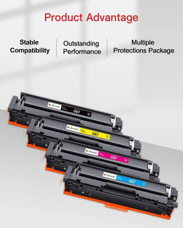 Alt view image 5 of 7 - 067 Toner Cartridge Set Replacement for Canon 067 067H Toner Cartridge Set Cartridge 067 use for Canon Color ImageClass MF656Cdw LBP632Cdw MF654Cdw MF653Cdw LBP633Cdw MF650C Printer (4 Pack)