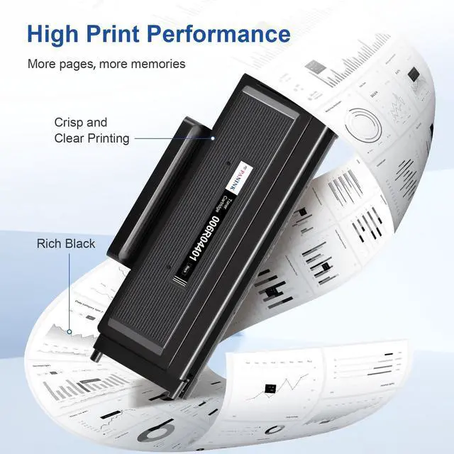 Alt view image 4 of 7 - Compatible B230 B225 B235 Black Toner Cartridge 6,000 Pages Extra High Capacity Replacement for Xerox 006R04400 006R04401 Toner Cartridge for Xerox B230 B225 B235 Printers - 1 Pack,with Chip