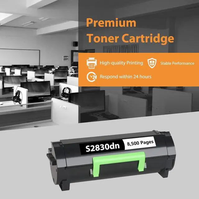 Alt view image 5 of 7 - S2830 S2830dn Toner Cartridge Replacement for Dell S2830dn Toner Cartridge for Dell S2830dn S2830 Printer Series GGCTW, 593-BBYP, FR3HY, CH00D, 593-BBYP, 3RDYK, TC2RH, 593-BBYO (1,7000 Pages,2-Pack)