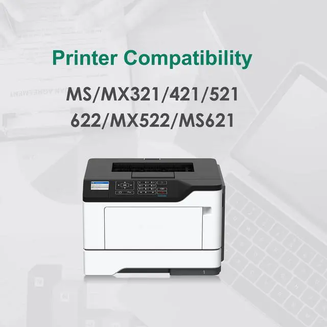Alt view image 2 of 7 - Remanufactured 56F1H00 (15000 Pages) High Yield Black Toner Cartridge Compatible with Lexmark 56F1H00 56F1000 56F1X00 56F1U00 for MS321 MS421 MS521 MS621 MS622 MX321 MX421 MX521 MX522 MX622 Printers